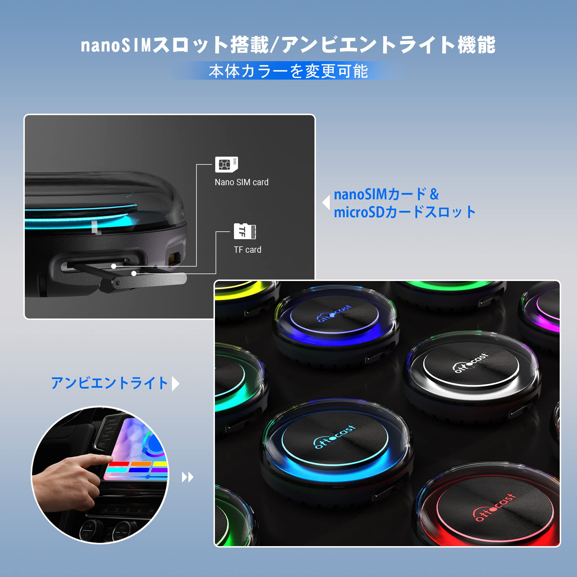 Amazon.co.jp: 【公式】オットキャストピカソウ2 Ottocast PICASOU2