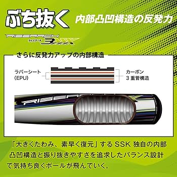 Amazon | SSK ライズアーチ3XXX Jr (9010)ブラック×ホワイト 78 | SSK