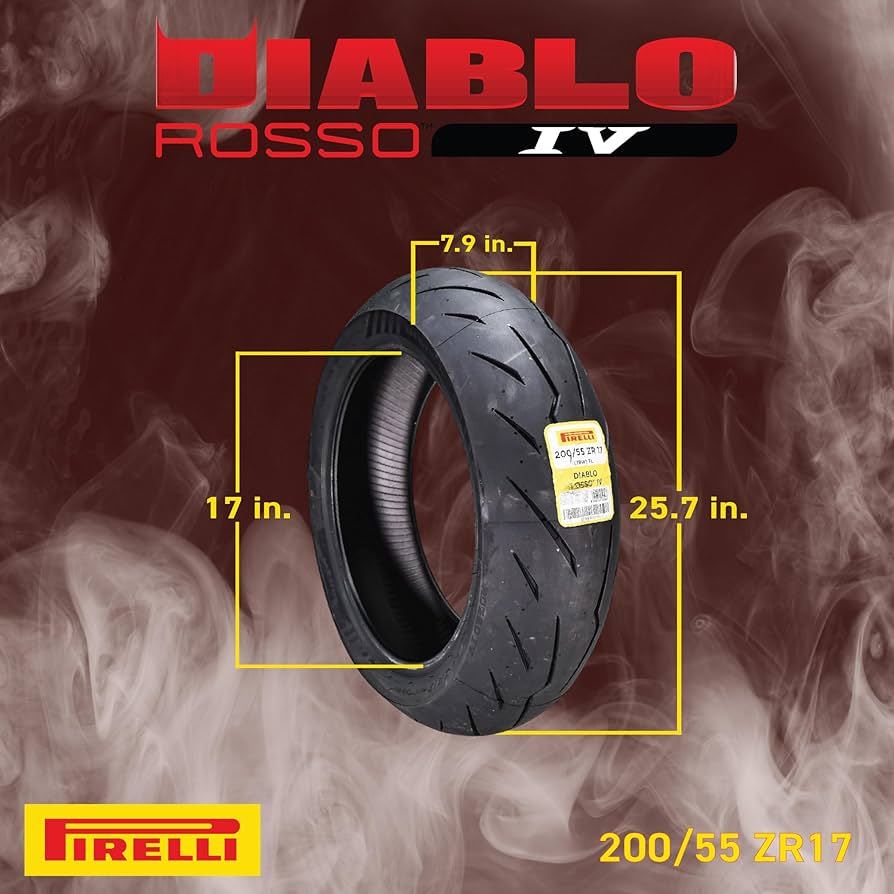 Amazon.co.jp: PIRELLI(ピレリ)バイクタイヤ DIABLOロッソ4 リア 200
