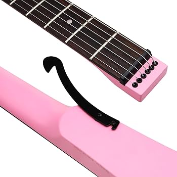 Amazon | Anygigポータブルトラベルエレキギター 82CM 1.6KG ピンク