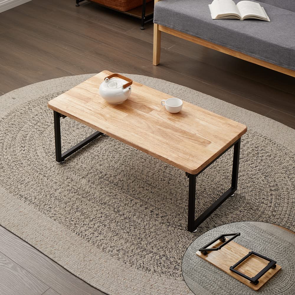Amazon｜ローテーブル センターテーブル 折りたたみ 机 完成品 木目調