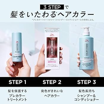 Amazon | Wella ウエラ カラースタジオ 2点セット (ヘアカラー プレ