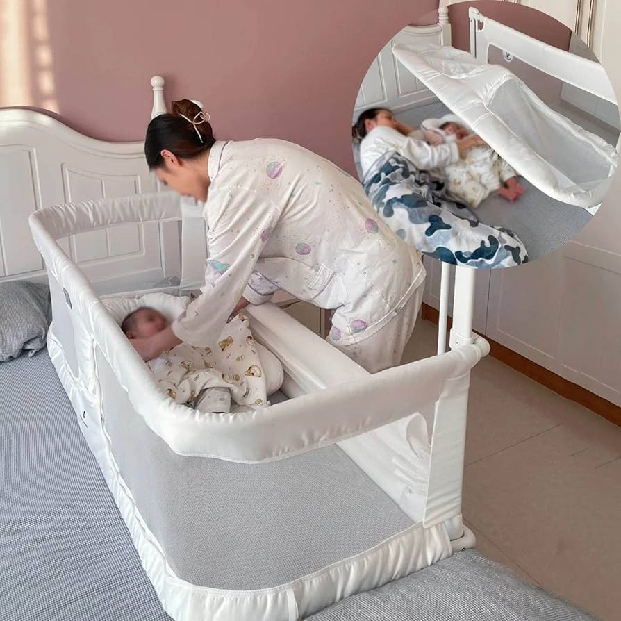 Amazon.co.jp: 添い寝 ベビーベッド、120x50cm ベビーサークル、多機能