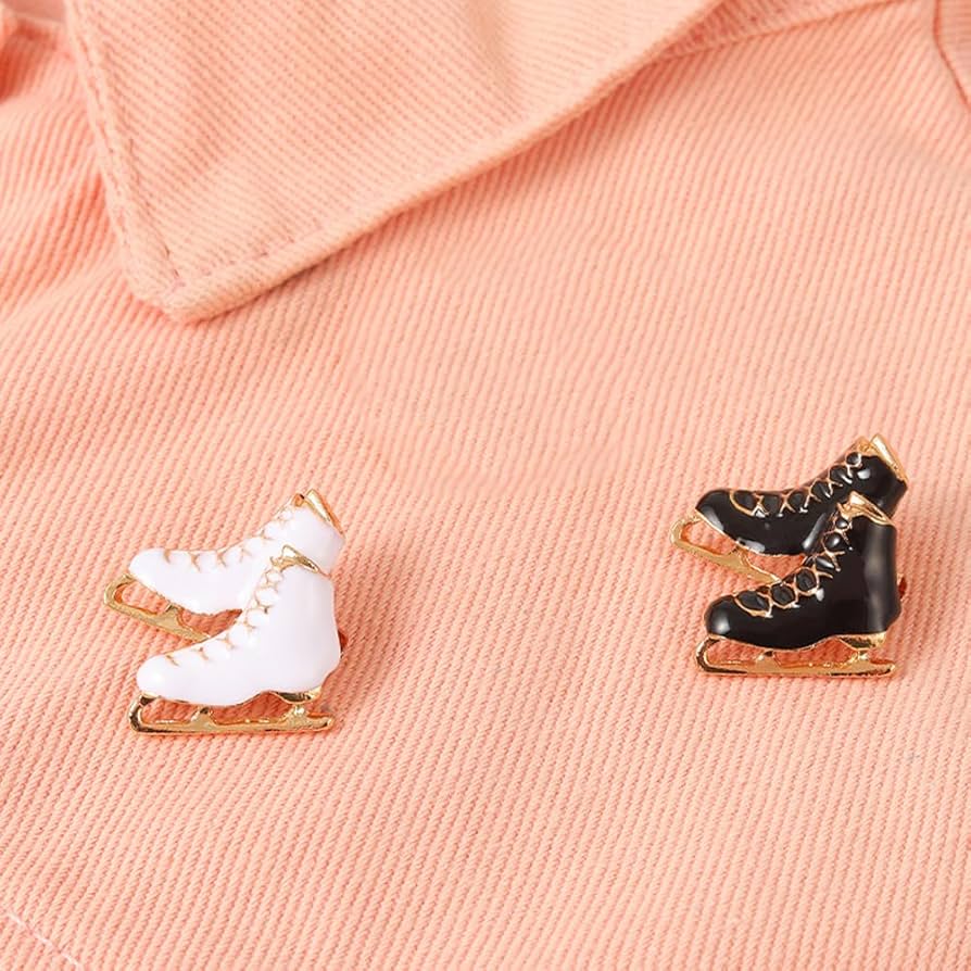 Amazon.co.jp: ブローチ アイススケート靴 フィギュアスケート メタル