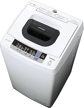 Amazon.co.jp: 日立 全自動洗濯機 洗濯5kg 本体幅50cm NW-50C W ピュア