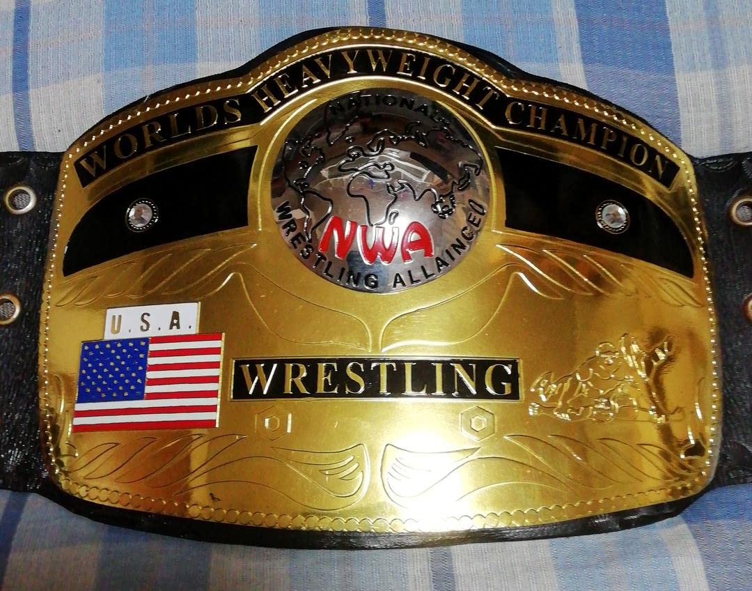Amazon.co.jp: NWA世界ヘビー級チャンピオンベルト(馬場タイプ