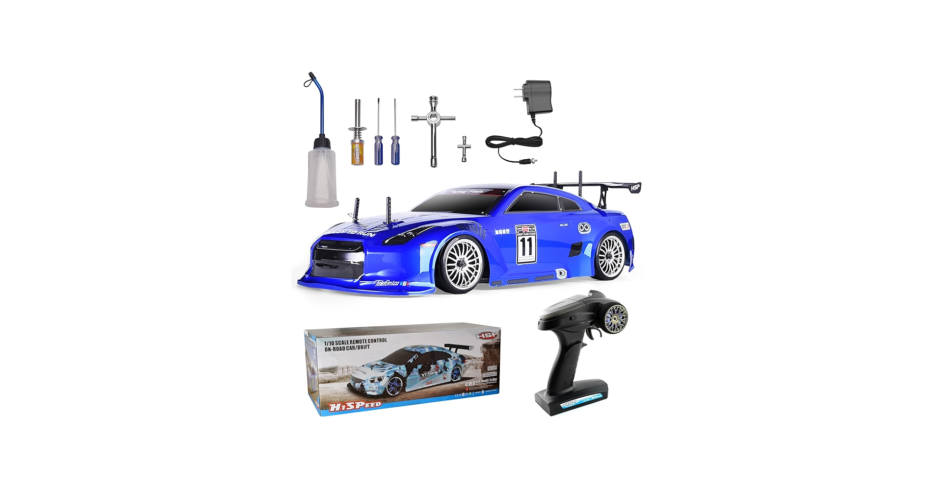 Amazon.com: HSP Roadwi 4wd RC Car 1:10 On Road Touring Drift Two