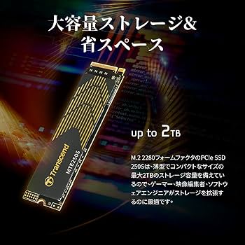Amazon | トランセンドジャパン トランセンド 4TB SSD M.2(2280) NVMe