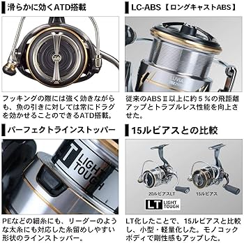 Amazon | ダイワ(DAIWA) 一般 スピニングリール 20 ルビアス FC