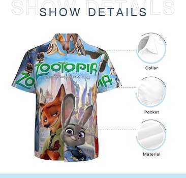 Amazon.co.jp: [FPL] ハワイアンシャツ ズートピア ニック・ワイルド