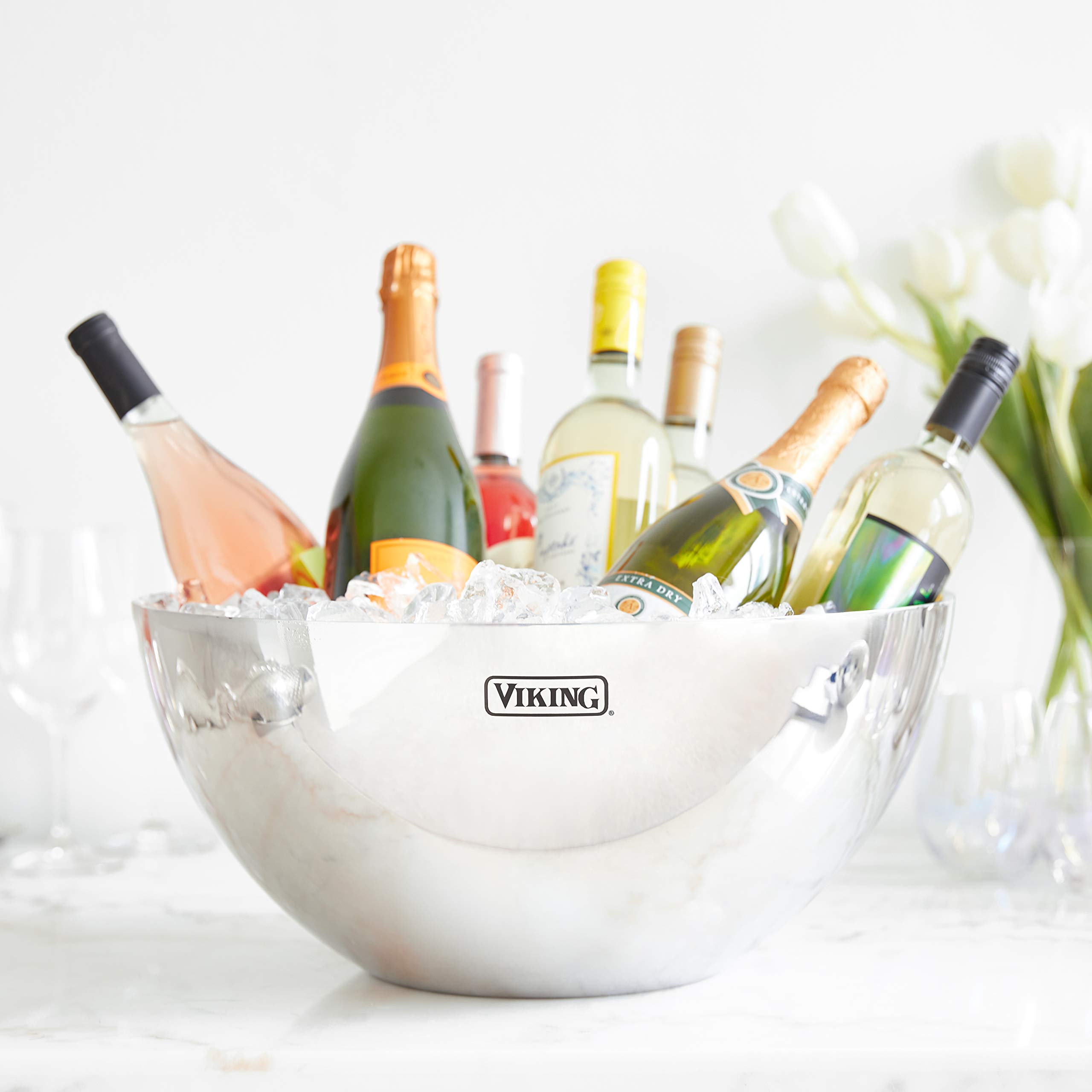 Amazon.co.jp: Viking Culinary サービングボウル M シルバー : Home