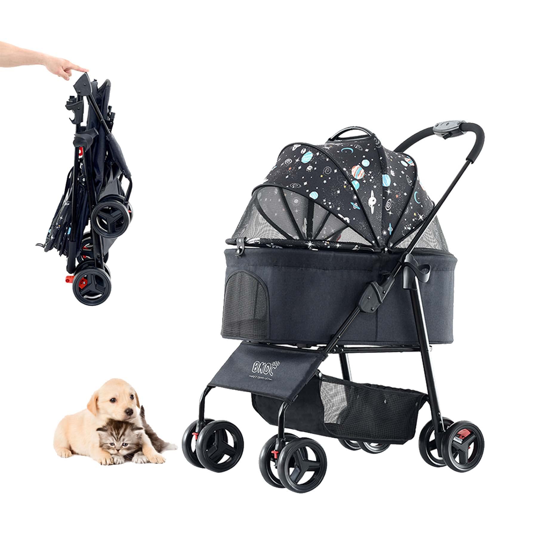 Amazon.co.jp: 分離型 折りたたみ ペットカート 犬用ベビーカー 猫