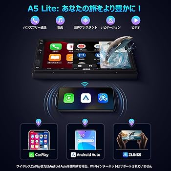 Amazon.co.jp: ATOTOEXCEL A5L 7インチ Androidカーナビ ディスプレイ