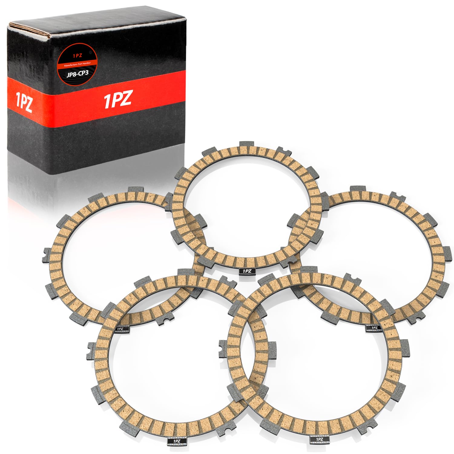 Amazon | 1PZ JP8-CP3 バイク用 クラッチ板 プレートキット 5枚セット