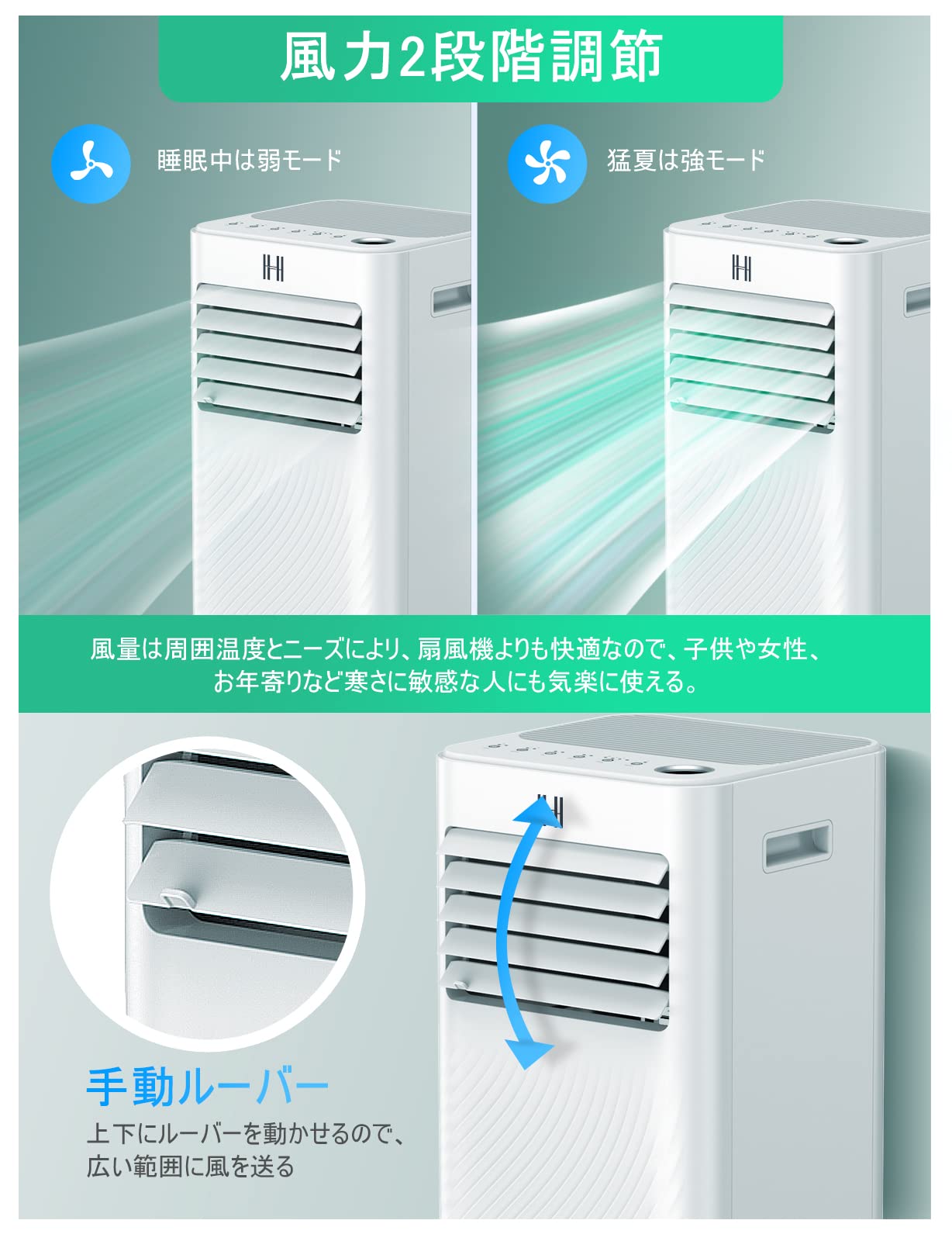 スポットエアコン スポットクーラー 移動式エアコン 工事不要 置き型 8