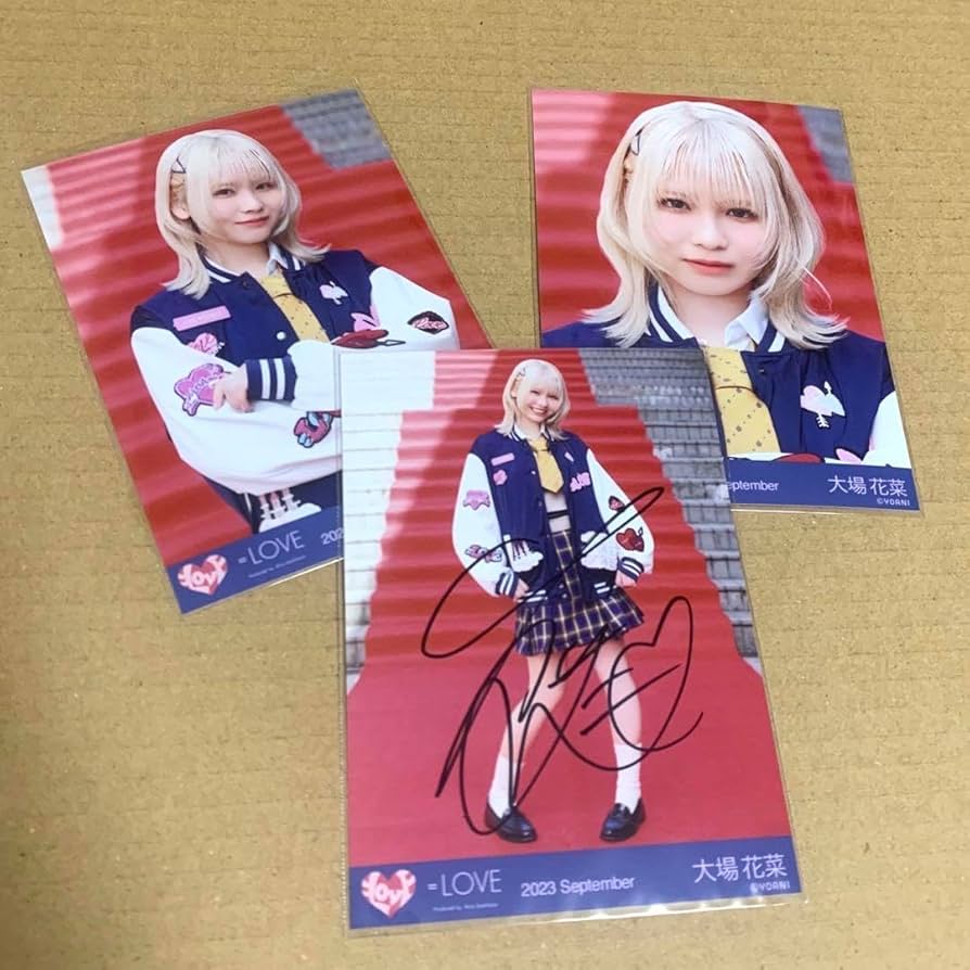 Amazon.co.jp: イコラブ 生写真 直筆 大場花菜 ヒロインズ : おもちゃ