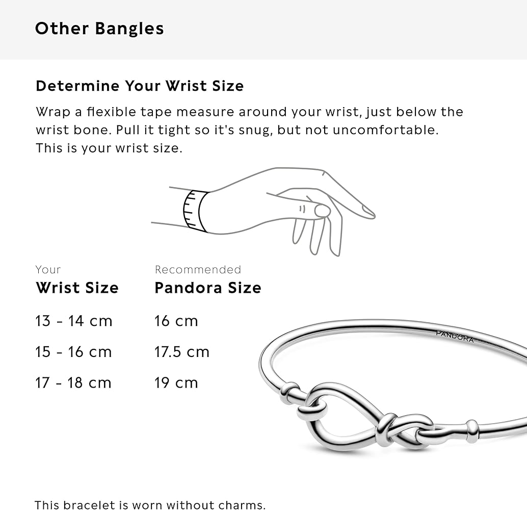 Amazon | PANDORA インフィニティノットバングル 925スターリング