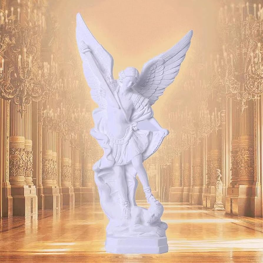 Amazon.co.jp: 真っ白 天使 銅像 樹脂 12