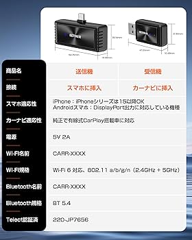 Amazon.co.jp: GetPairr Mirror Cast 【業界初】 ワイヤレス