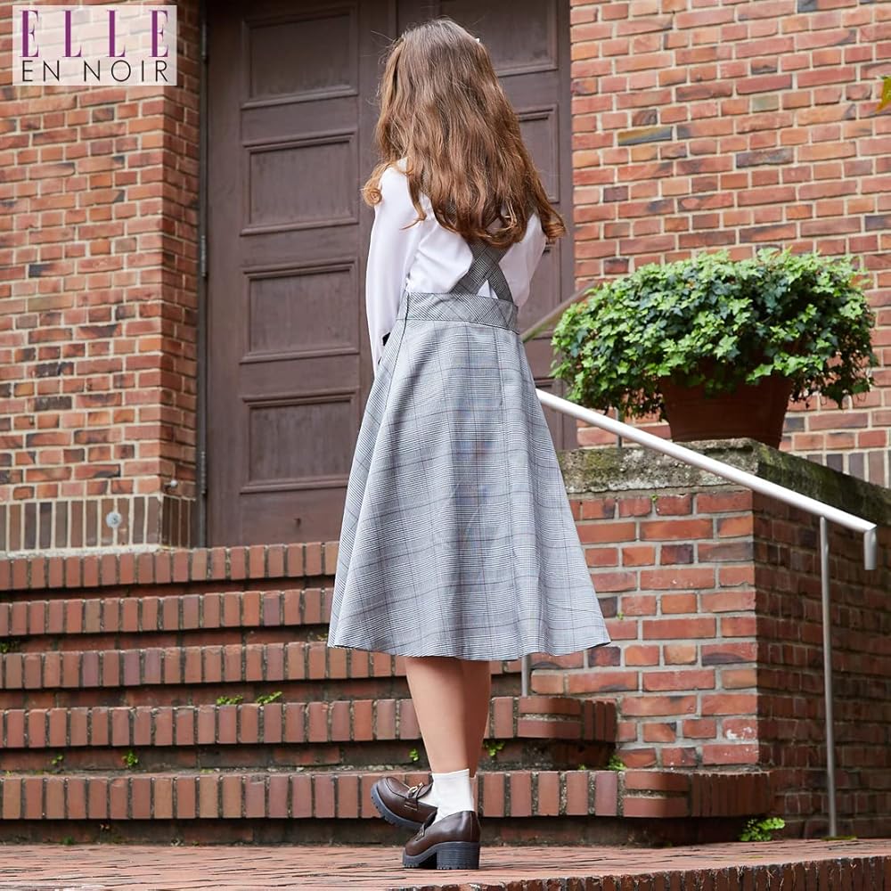 Amazon | [ELLE en noir] [エルアンノワール] プレッピー ショート