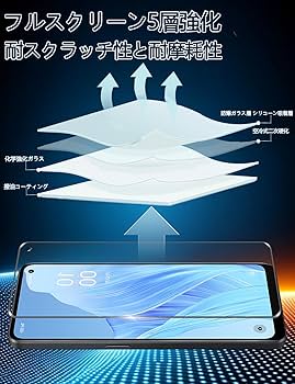 Amazon | 【ガイド枠付き】OPPO Reno9 A ガラスフィルム+ Reno 9A