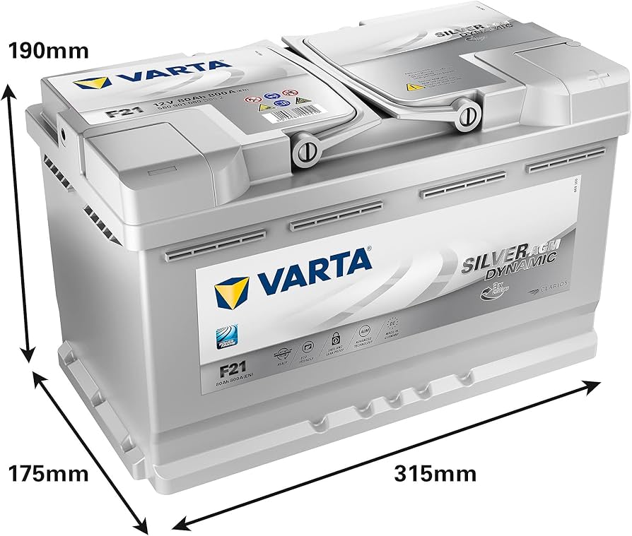 Amazon.co.jp: [バルタ]VARTA バッテリー 580-901-080 F21 AGM バルタ