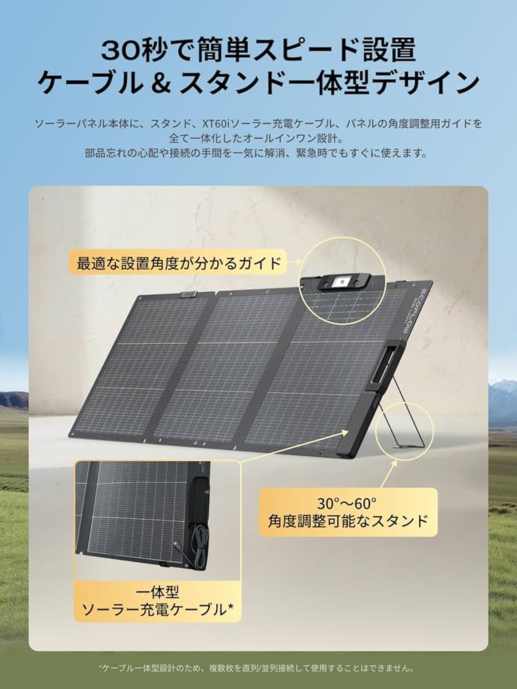 Amazon | EcoFlow 160W両面軽量 ソーラーパネル 【2025新型】ソーラー