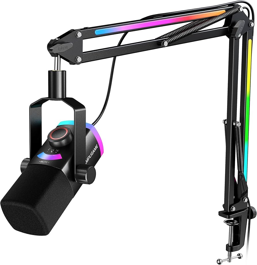 Amazon.com: FIFINE Gaming Microphone Kit, XLR/USB Dynamic PC