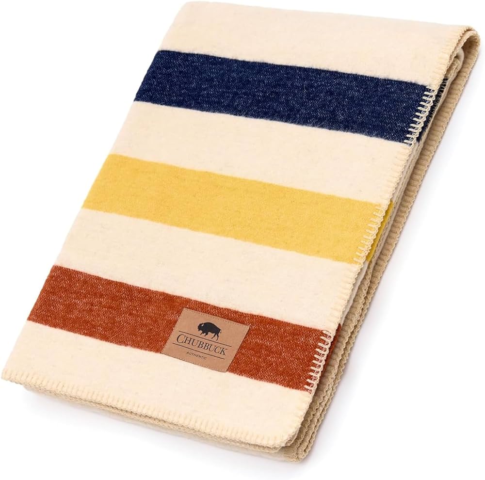 Amazon.com: Chubbuck 100% Wool Blanket Camping (60