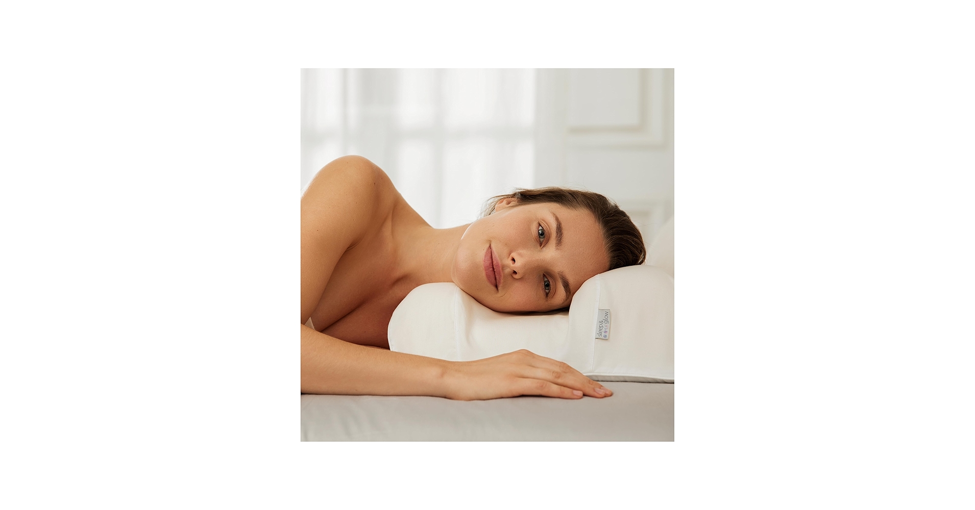 Amazon.com: SLEEP & GLOW Omnia 抗衰老美容枕抗睡眠皺紋矯形高度可