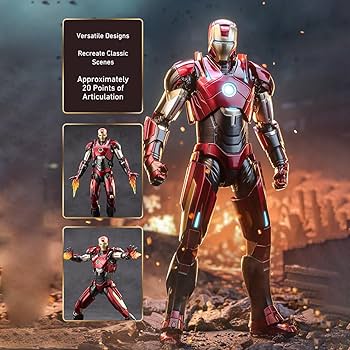 Amazon.co.jp: HiPlay 中動玩具 ZDTOYS 1/10 アイアンマン MK16 非発光