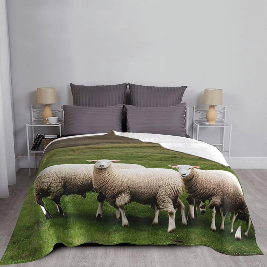 Amazon.co.jp: OdDdot 子羊と羊のプリント スーパーソフト 快適