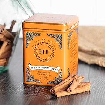 Amazon.com : Harney & Sons Caffeinated Hot Cinnamon Sunset Black