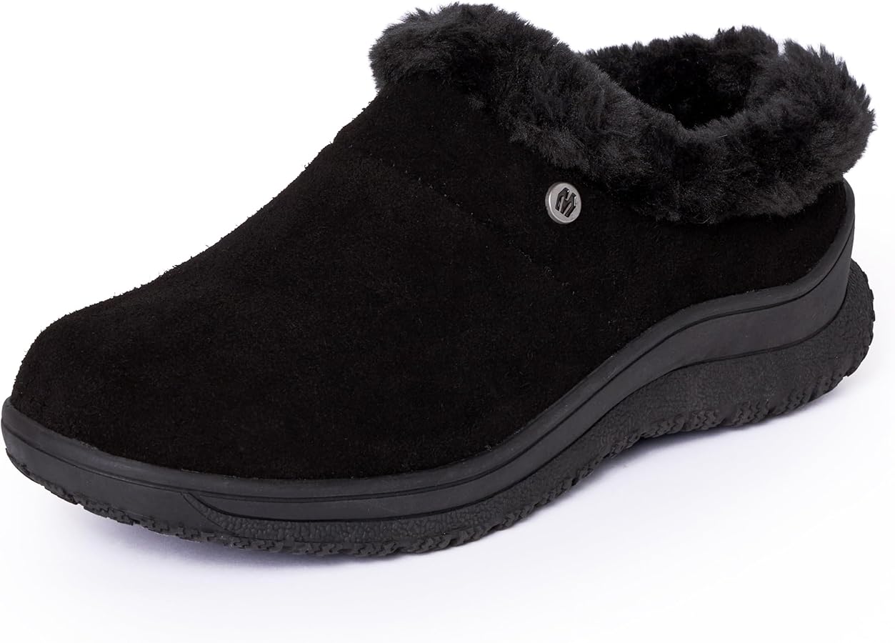 Amazon.com | Minnetonka Emerson Moccasin Slippers for Women, Black