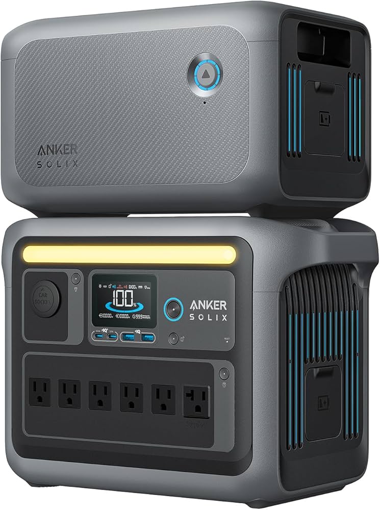 Amazon.com : Anker SOLIX C1000 Portable Power Station and BP1000