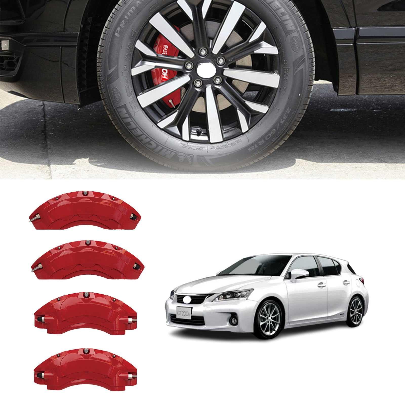 Amazon | レクサスCT CT200h 用 キャリパーカバー LEXUS CT200h ZWA10