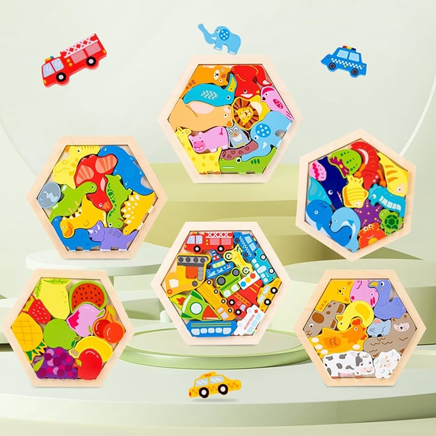 Amazon.co.jp: Sironoa 知育玩具 木製パズル おもちゃ 組み合わせ 脳