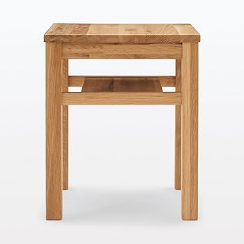 Amazon｜無印良品 木製サイドテーブルベンチ オーク材 幅37×奥行37×高