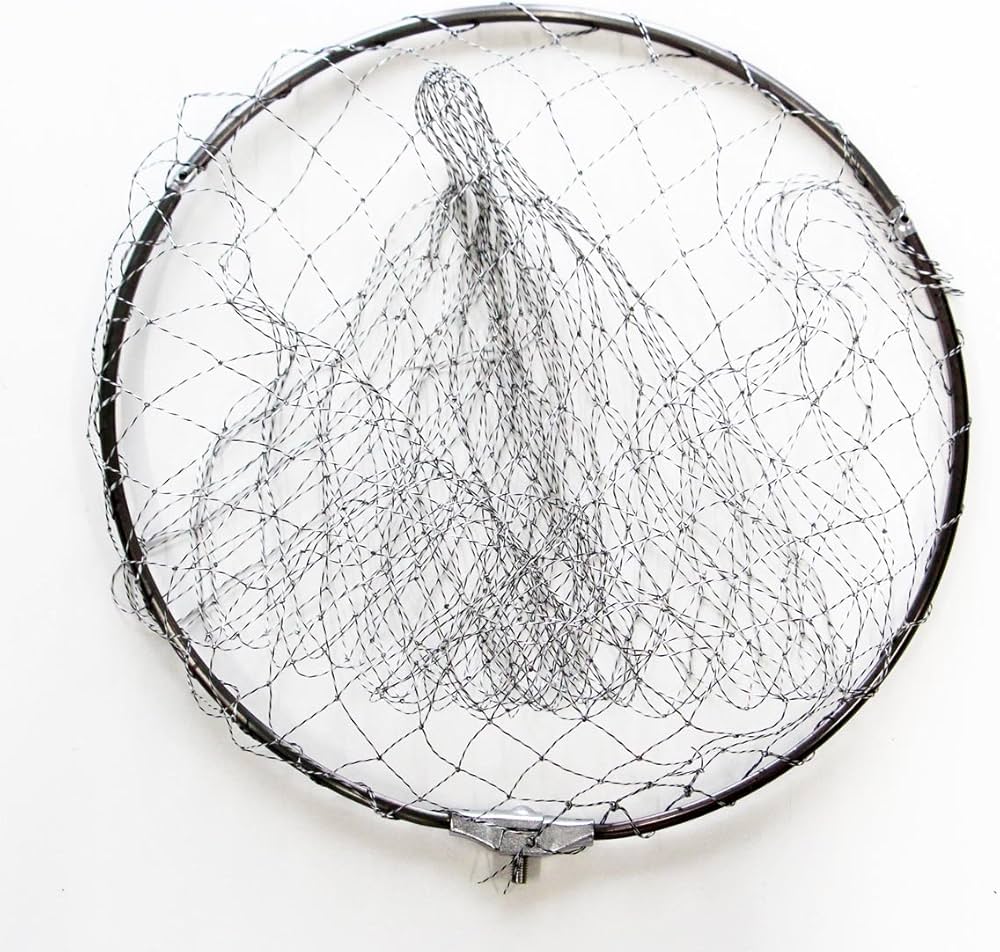 Amazon | 釣用 タモの枠網 直径40cm 折畳式タモ用（ねじM8
