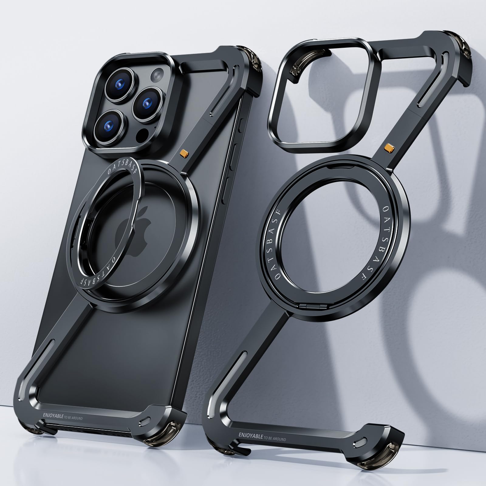 Amazon.com: OGRANEE Z Case for iPhone 15 Pro Frameless Metal Phone