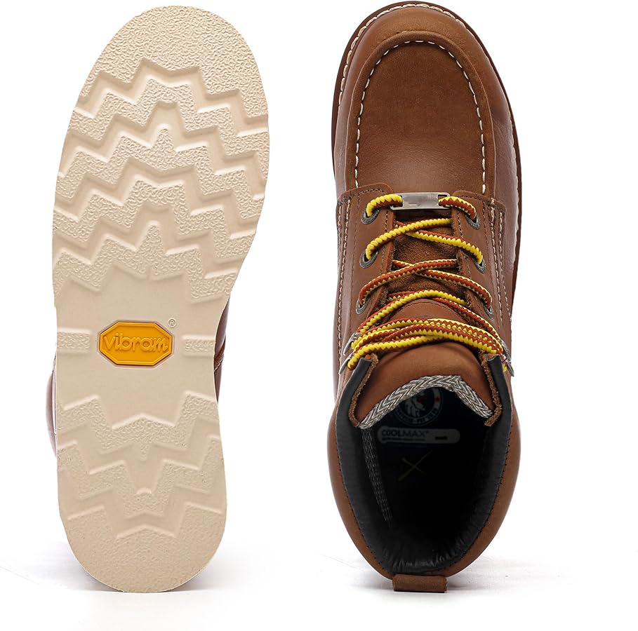 Amazon.com | ROCKROOSTER Edgewood Men's Waterproof Work Boots, 6