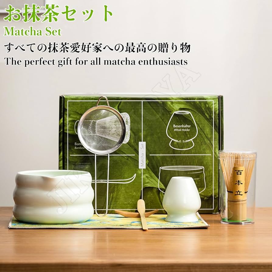 Amazon｜JIKANNOYA 抹茶 セット 抹茶セット 茶道具 初心者 4点セット
