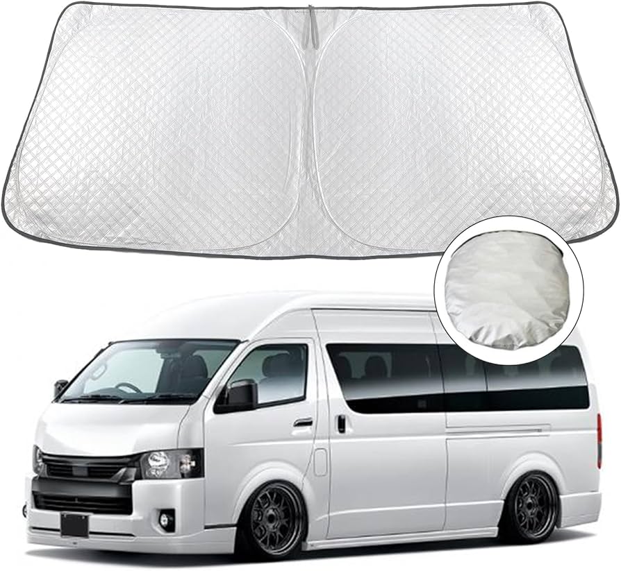 Amazon.co.jp: Hasiro ハイエース適合 サンシェードフロント 夏 内装