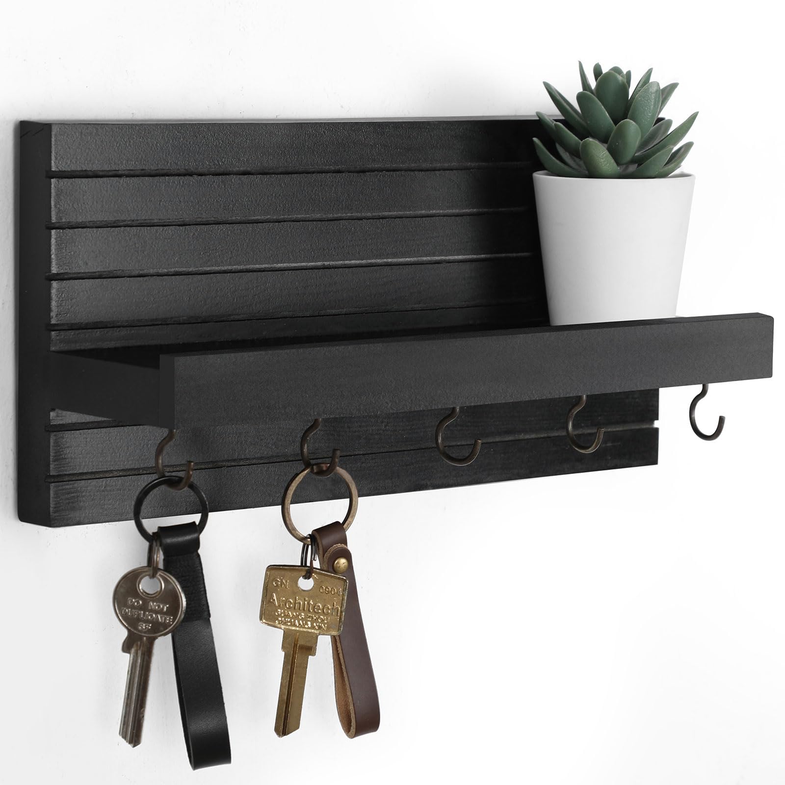 Amazon.com: Lwenki Decorative Key Holder for Wall with Shelf