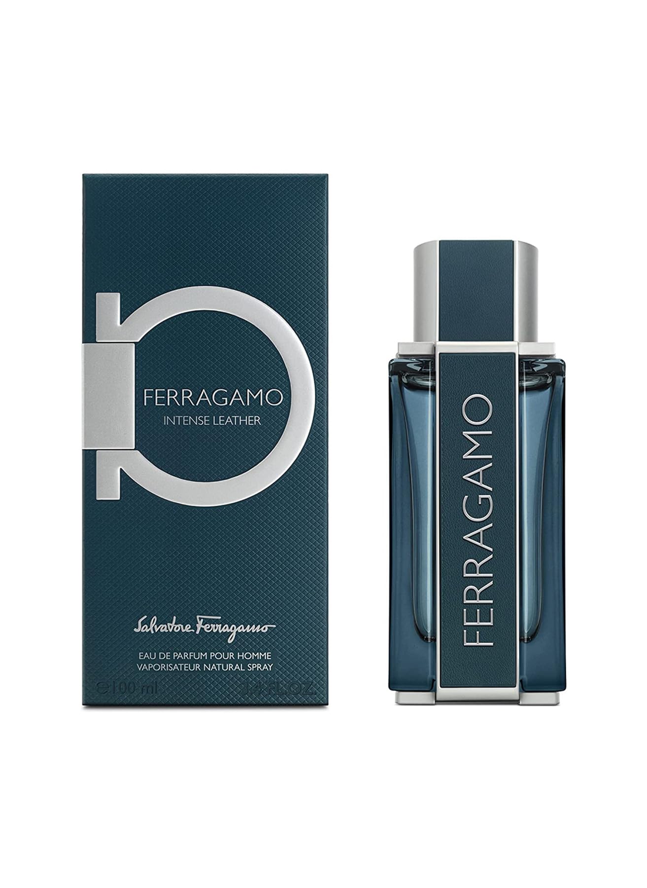 Salvatore Ferragamo Intense Leather EDP Spray Men 3.4 oz : Amazon