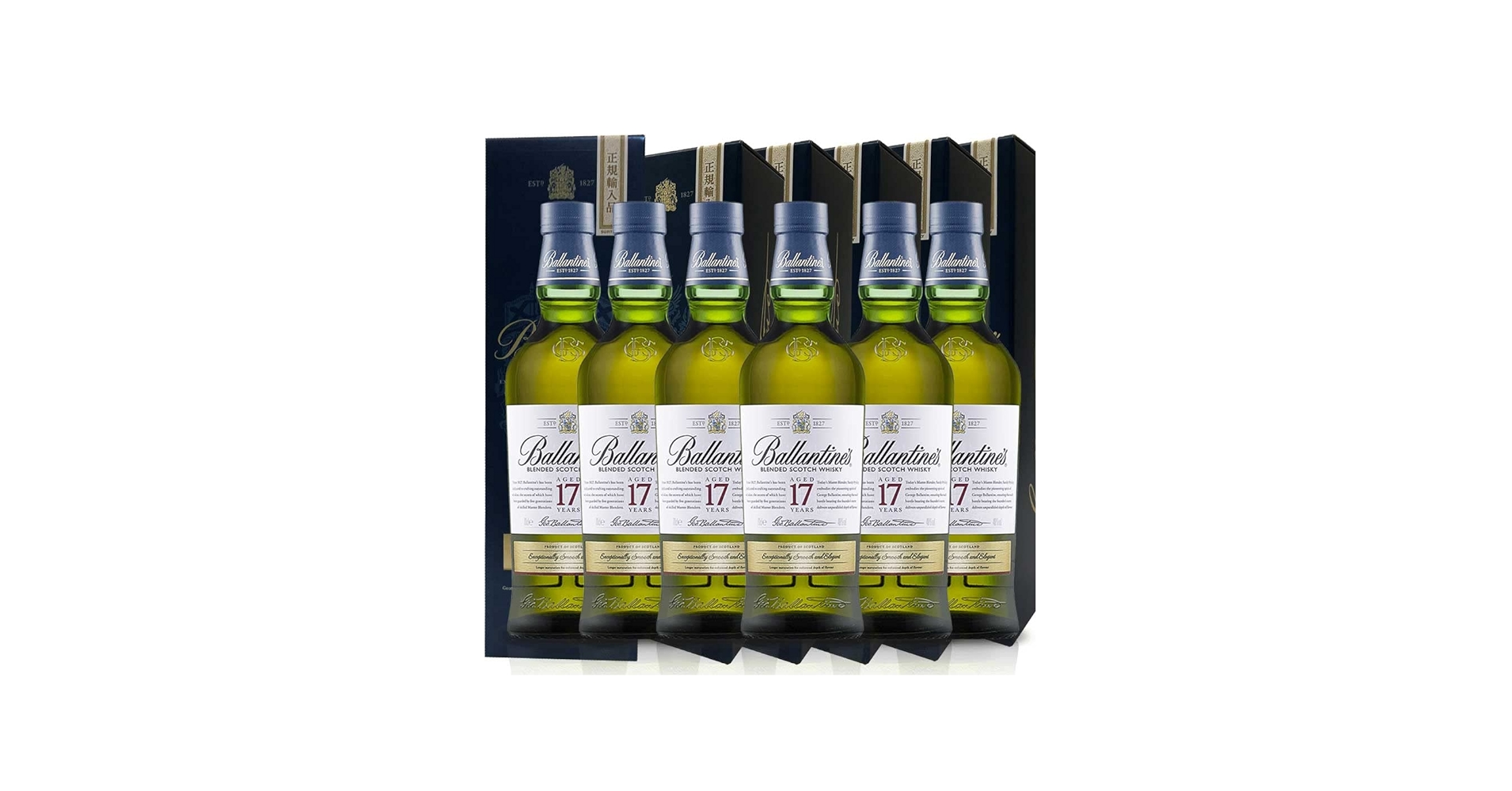 Amazon.co.jp: バランタイン17年 700ml 6本セット 【正規品】 : 食品
