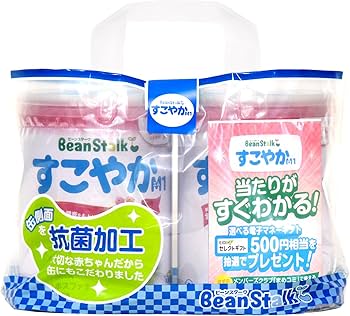 Amazon.co.jp: ビーンスタークすこやかM1大缶2缶パック 粉末 800gx2
