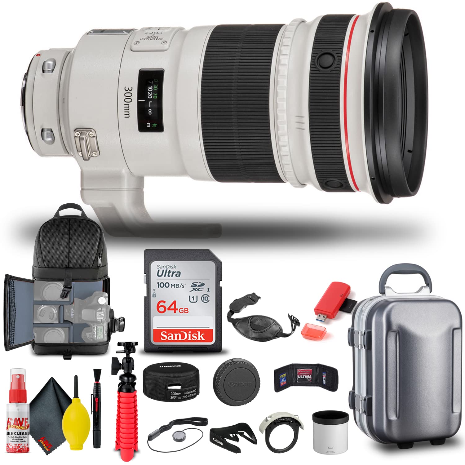 Amazon.com : Canon EF 300mm f/2.8L is II USM Lens (4411B002) +