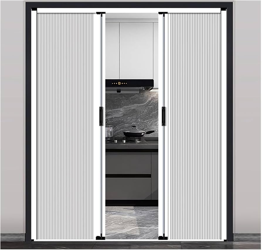 Folding Partition Door at Stair Entrance, Retractable Honeycomb