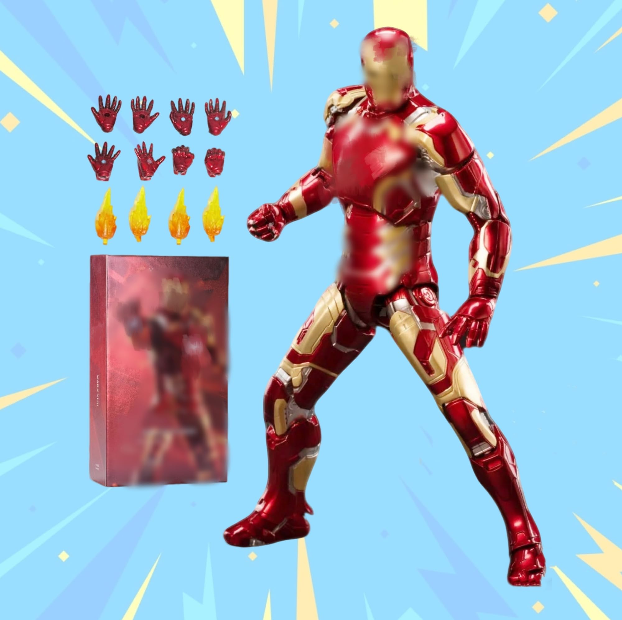 Amazon.com: LonullyMege MK43Ironman Action Figure-7 Inch Deluxe